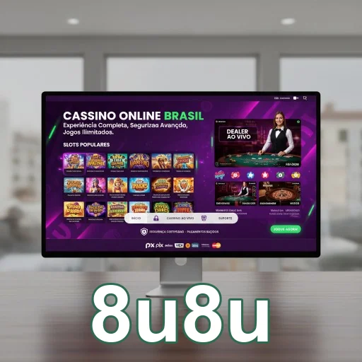 Ilustração de Experimente a segurança da plataforma 8u8u para jogos online
